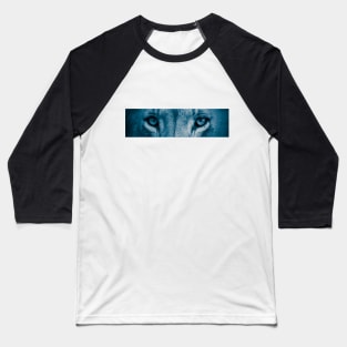 Lion eyes (Blue) Baseball T-Shirt